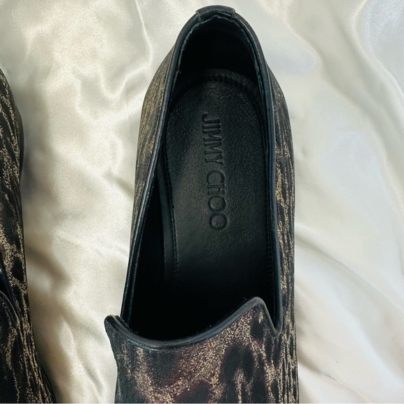 NWOT Jimmy Choo leopard Print Men’s Loafers
